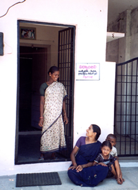 Village women in a reading group