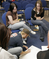 Young people participating in Youth bank